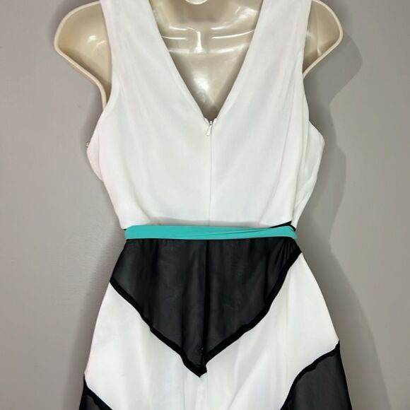 Charming Charlie sleeveless belted chevron print dress - Picture 8 of 9